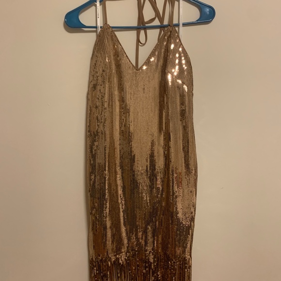 marciano gold sequin dress Nadine Merabi Celina Gold Dress XS main image 1